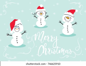 Snowmen card B