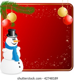 snowmen, christmas card