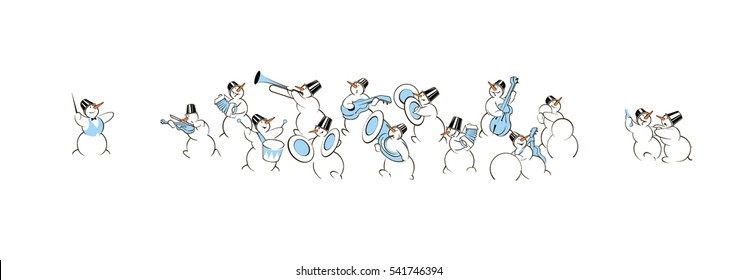 snowmen orchestra