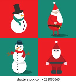 Snowmen and Santa