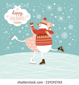 snowmen skate 
