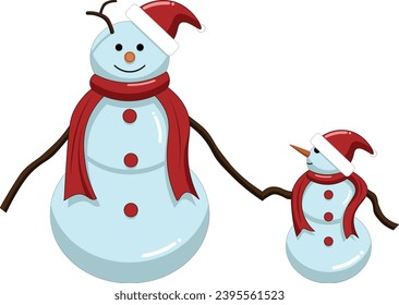 Snowmen are usually made on winter days.