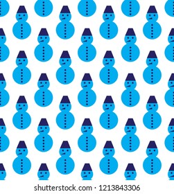 snowmen vector pattern