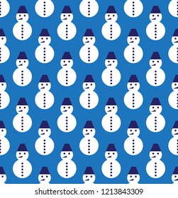 snowmen vector pattern