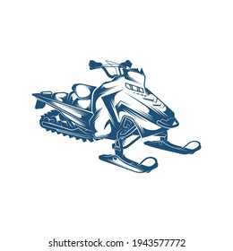 Snowmobile design vector illustration, Creative Snowmobile logo design concept template, symbols icons