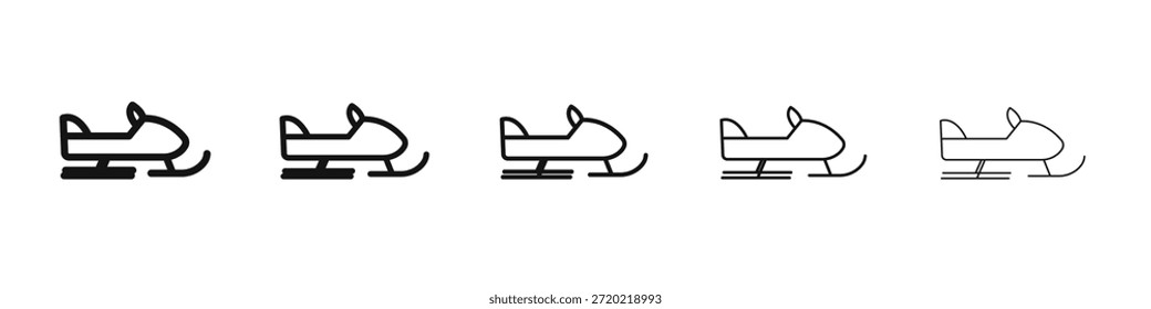 Design de ícone Snowmobile, logo, app, UI. Ilustração vetorial, EPS