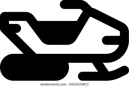 snowmobile icon vector illustration asset element