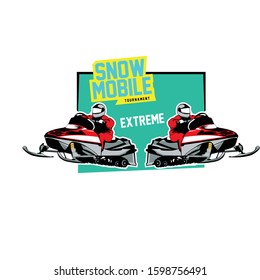 Snowmobile Logo.logo Silhouette For Posters ,illustrations