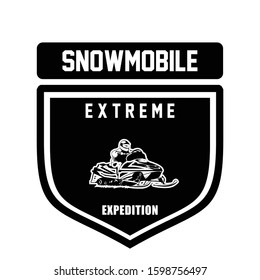 snowmobile logo.logo silhouette for posters ,illustrations