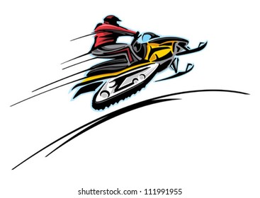 Snowmobile racing