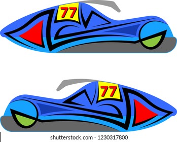 Snowmobile, Snow Machine, Motorcycle, Bike, Scooter Graphics, Stripe : Vinyl Ready Vector Illustration