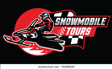 Snowmobile Tour Badge Design