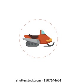 snowmobile vector clipart flat icon. isolated illustration on on white background.snowmobile vector clipart flat icon. isolated illustration on on white background.snowmobile vector clipart flat icon.