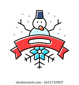 snowmobiling winter color icon vector. snowmobiling winter sign. isolated symbol illustration