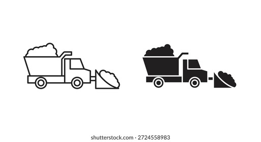 Icono de Snowplow en estilo doodle y stroke.