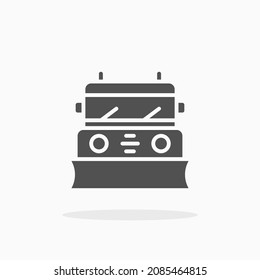 Icono de Snowplow. Estroque editable y píxel perfecto. Estilo de esquema. Ilustración vectorial. Disfruta de este icono para tu proyecto.