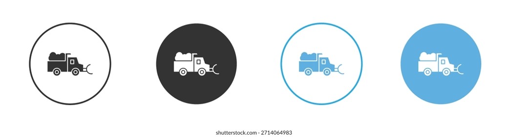 Schneepflug-Symbol. Entwurfsvorlage für Grafiksymbol