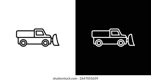Icono de quitanieves. Icono de Vector Diseño gráfico. Iconos de Ui Ux