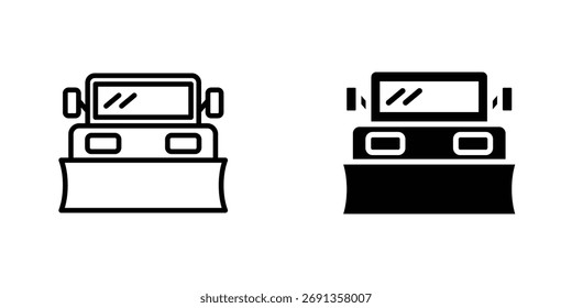 Snowplow icon Simple vector illustration for graphic and web design.