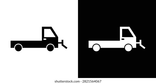 Snowplow icon thin symbols bundle. EPS10.