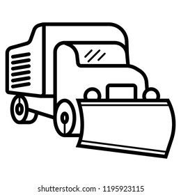 Snowplow Icon Vector