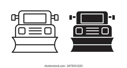 Snowplow icon vector design, perfect for website ui designs
