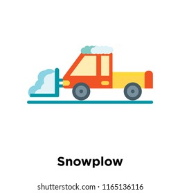 Snowplow icon vector isolated on white background, Snowplow transparent sign , snowy cold winter symbols