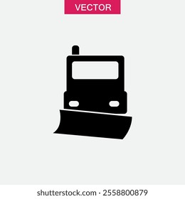 Snowplow icon.vector flat black trendy style illustration for web and app..eps