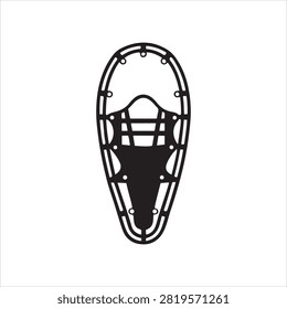 Snowshoe Design Isolated Vector Graphic Illustration For Outdoor Activity