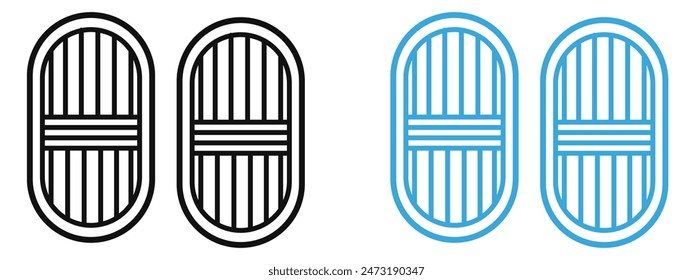 Snowshoeing Icon Perfect for Winter Sports and Outdoor Activities