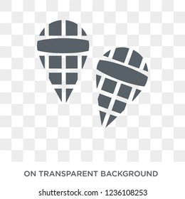 Snowshoes icon. Snowshoes design concept from Winter collection. Simple element vector illustration on transparent background.