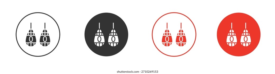 Schneeschuhsymbol. Webvektordesign