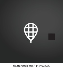 Snowshoes vector icon. Snowshoes concept stroke symbol design. Thin graphic elements vector illustration, outline pattern for your web site design, logo, UI. EPS 10.