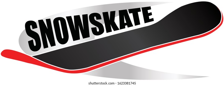 snowskate winter extreme board sport design 