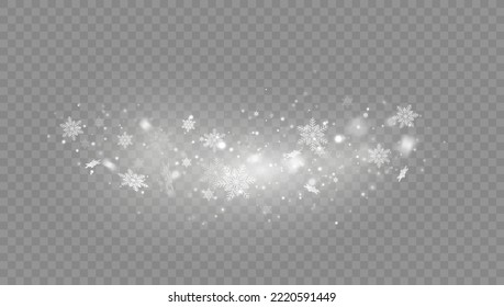 Schneesturm. Kaltschneewind einzeln. Vektorgrafik