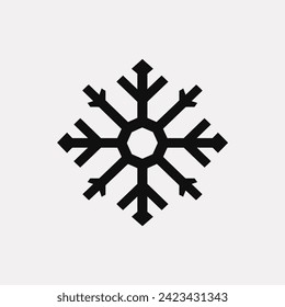 Snowstorm serenade snowflak icon - Simple Vector Illustration
