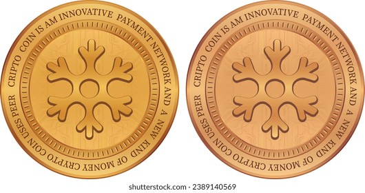 snowswap-snow cryptocurrency illustrations on abstract background. 3d illustrations.