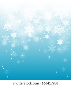 Snowy background. File with transparencies. Only gradients used.File is layered with global colors