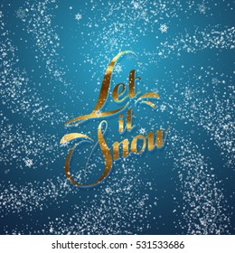 Snowy background. Vector Christmas illustration of snowflakes and sparkles. Whirlpool or snow burst of snowflakes and sparkling particles. Holiday decoration element for design