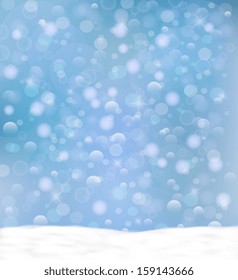 Snowy background. Winter design background