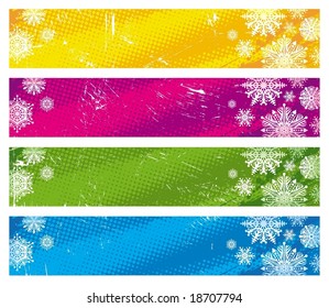 Pancartas nevadas