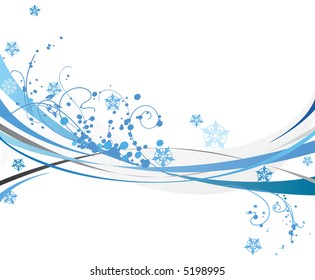 Fondo azul nevado