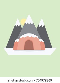 Snowy Christmas Camp Site