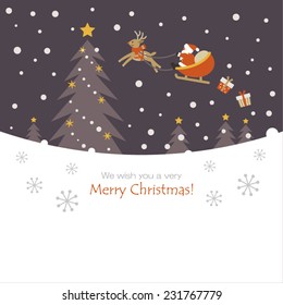 Snowy Christmas night 
