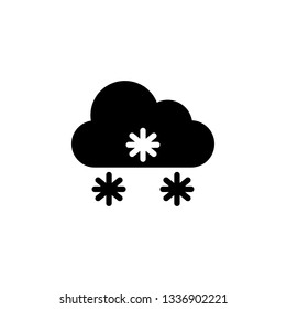 snowy cloud icon. Element of weather illustration. Signs and symbols can be used for web, logo, mobile app, UI, UX