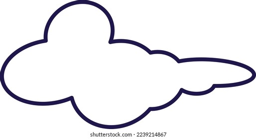 Snowy cloud winter season cold weather vector. Wintertime snow or flying fog. Frosty nature and environment in christmas or new year holiday event. Snowfall flat cartoon illustration