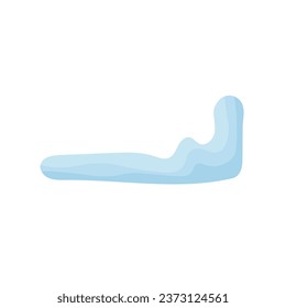 Elementos nevados sobre el fondo invernal Vector creó un patrón de dibujos animados para tu diseño. Caídas de nieve y copos de nieve animados. agua fluida, flujo, líquido