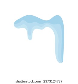 Elementos nevados sobre el fondo invernal Vector creó un patrón de dibujos animados para tu diseño. Caídas de nieve y copos de nieve animados. agua fluida, flujo, líquido
