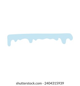 Snowy elements on winter background Vector created cartoon pattern for your design. Snow falls and animated snowflakes. flowing water, flow, liquid