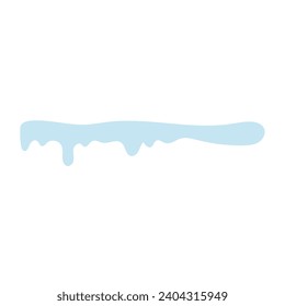 Elementos nevados sobre el fondo invernal Vector creó un patrón de dibujos animados para tu diseño. Caídas de nieve y copos de nieve animados. agua fluida, flujo, líquido